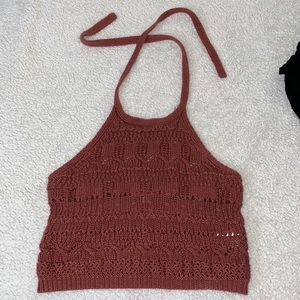 Knitted crop top